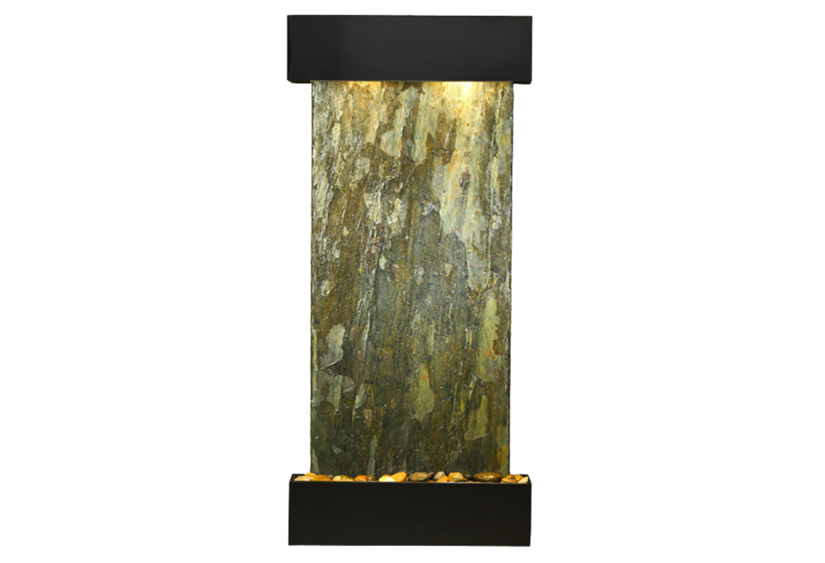 Cascade Springs-Square-Blackened Copper-Green Natural Slate