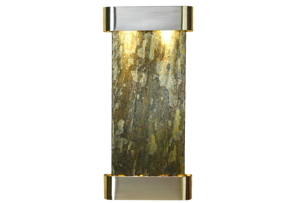 Cascade Springs-Round-Stainless Steel-Green Natural SlateCascade Springs-Round-Stainless Steel-Green Natural Slate