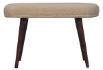 Honey Caramel Boucle Cream Nordic Bench