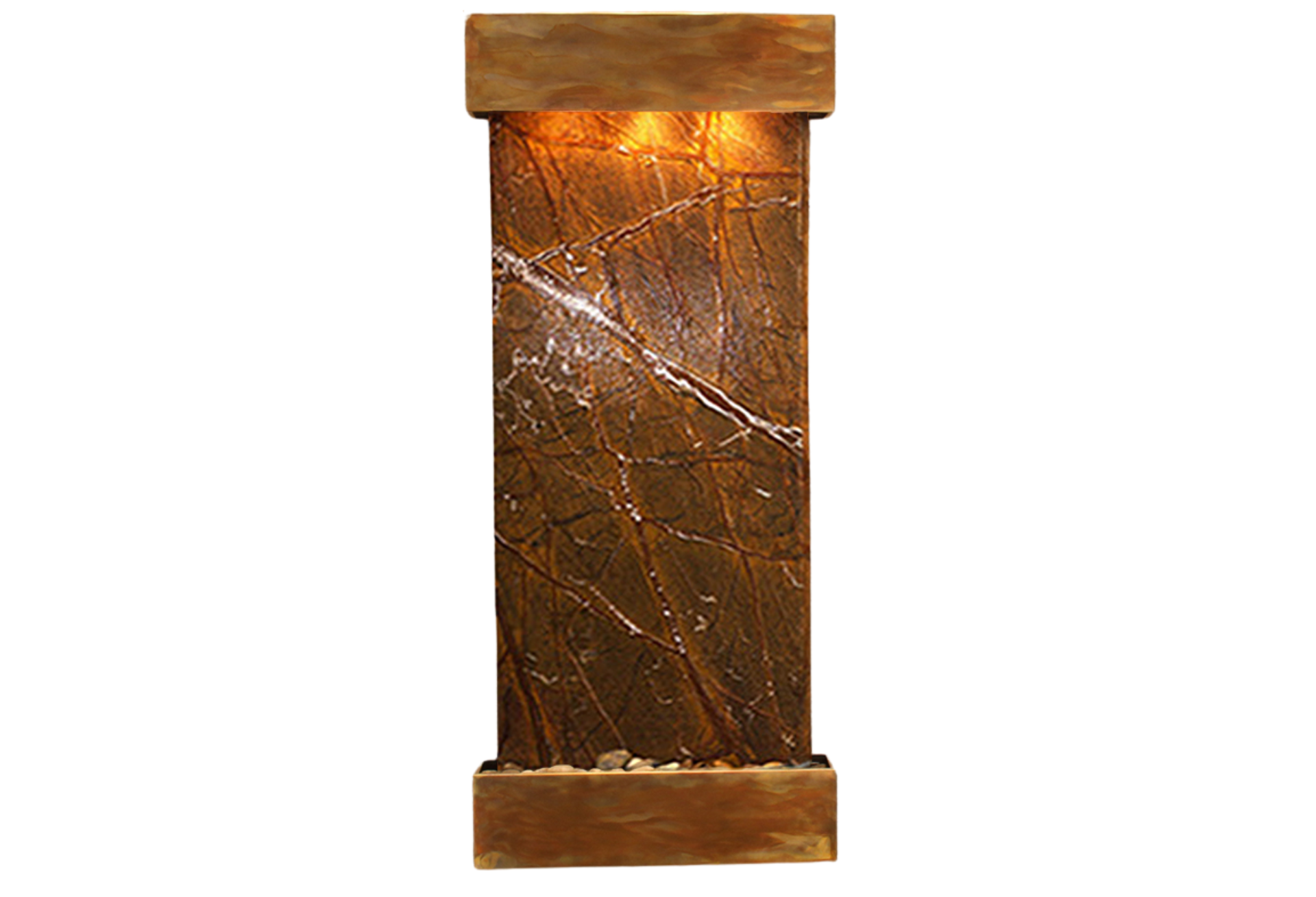 Inspiration Falls-Square-Rustic Copper-Brown Marble