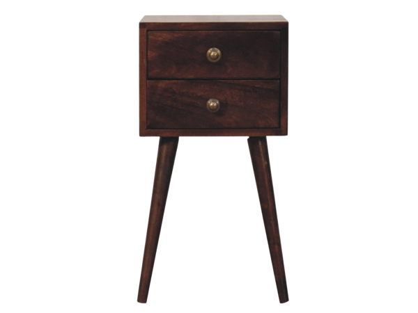 Mini 2 DrawerCalifornia Walnut Bedside