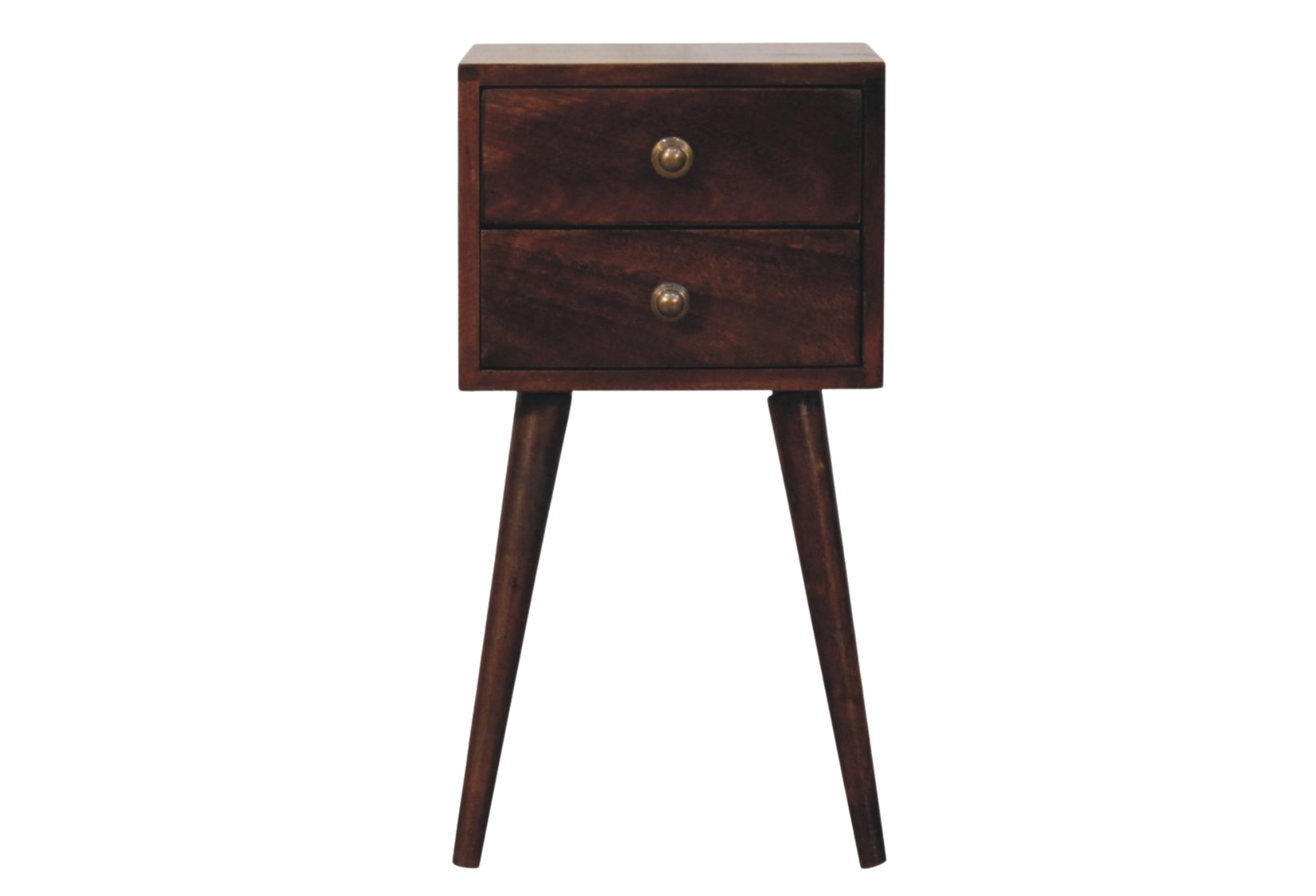 Mini 2 DrawerCalifornia Walnut Bedside