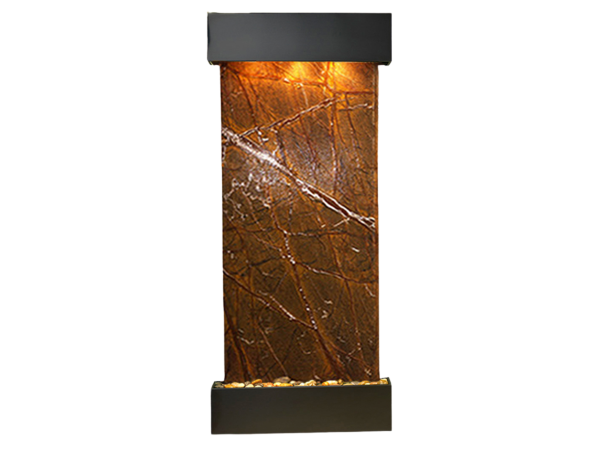 Inspiration Falls-Square-Blackened copper-Brown Marble