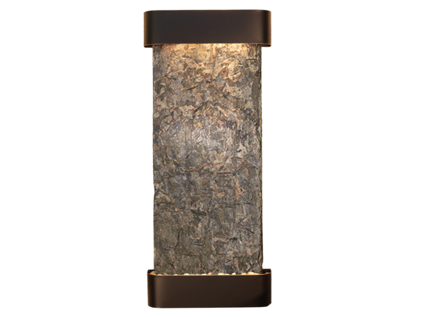 Inspiration Falls-Round-Blackened Copper-Green Natural Slate