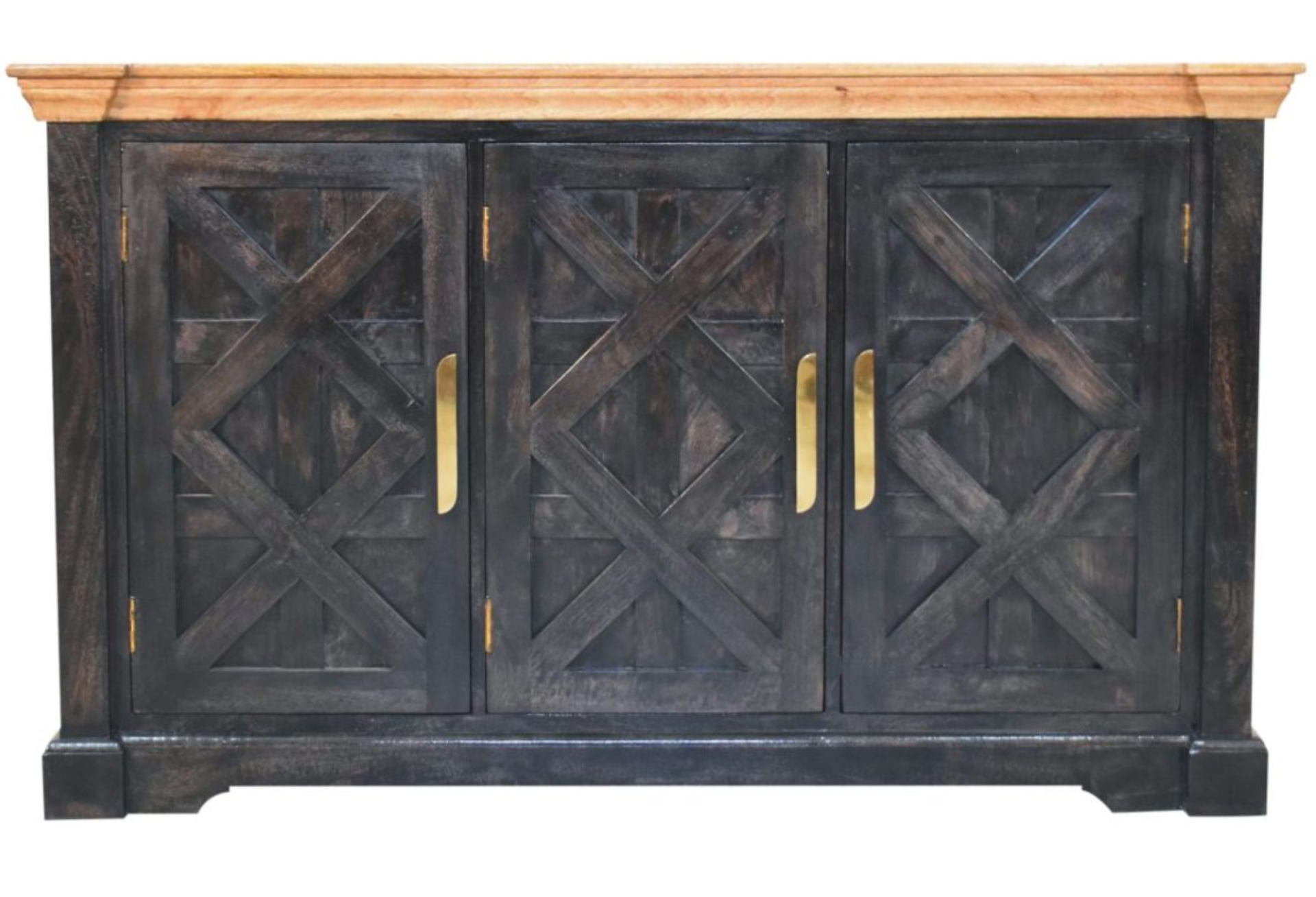 Regal Ash Black Rustic Sideboard