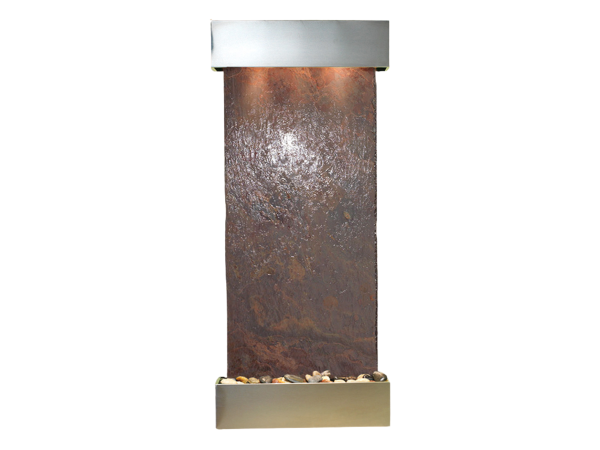 Inspiration Falls-Square-Stainless Steel-Multi-Color Natural Slate