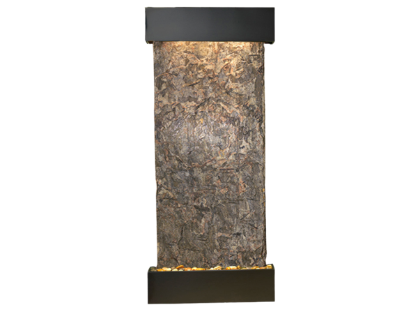 Inspiration Falls-Square-Blackened copper-Green Natural Slate