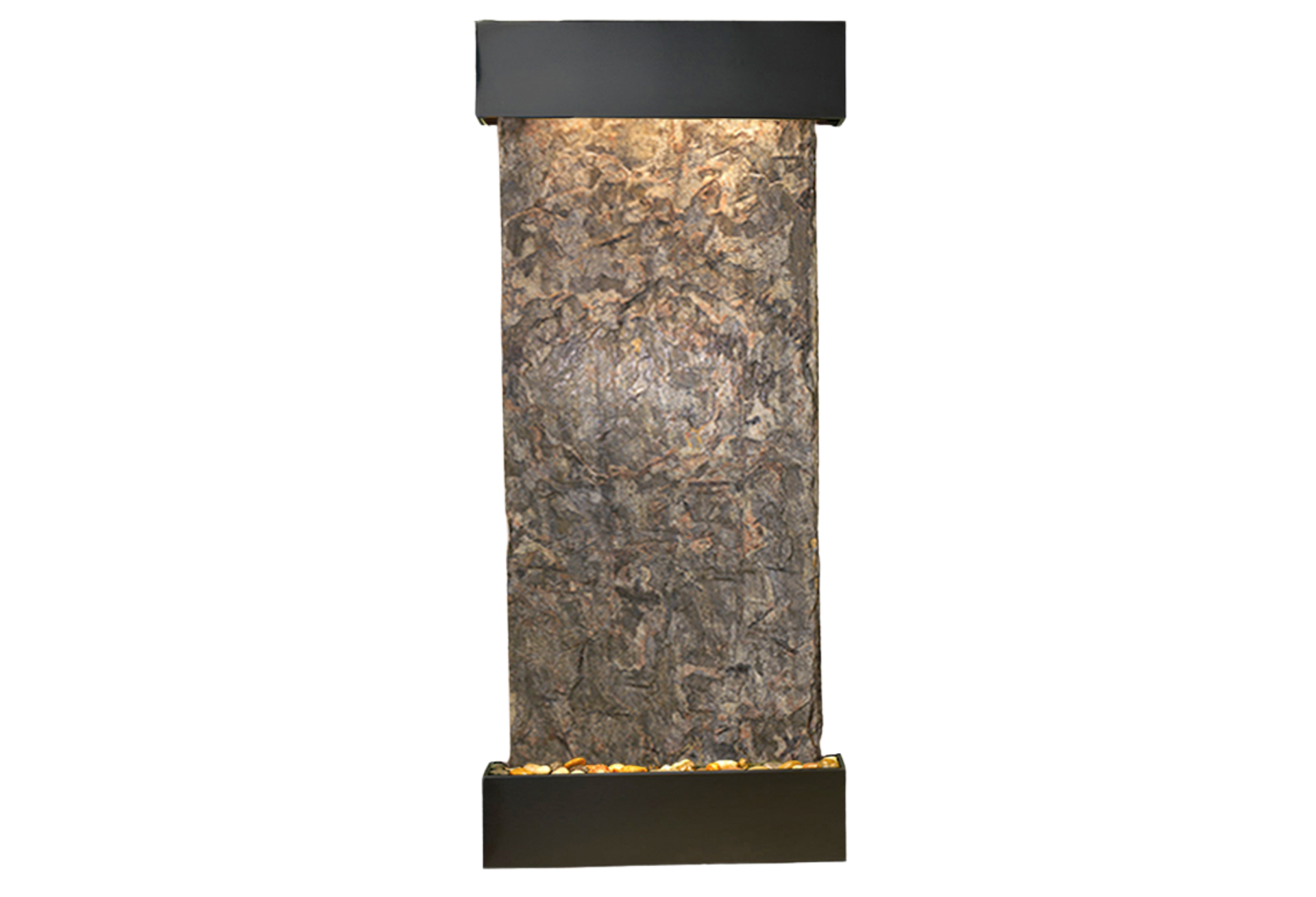 Inspiration Falls-Square-Blackened copper-Green Natural Slate