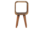 Extra Mini Minimalist Open Curved Oak-ish Bedside
