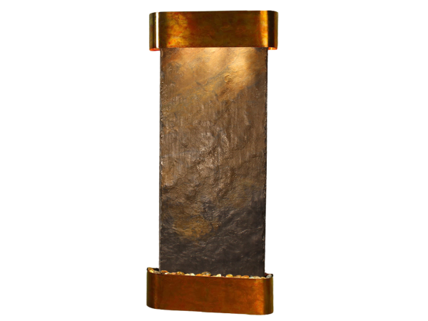 Inspiration Falls-Round-Rustic Copper-Multi-Color Natural Slate
