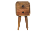 Extra Mini Curved Oak-ish Bedside