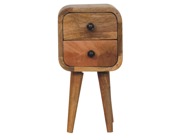 Extra Mini Curved Oak-ish Bedside