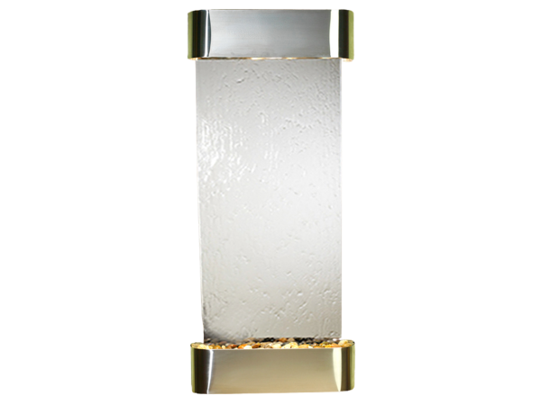 Inspiration Falls-Round-Stainless Steel-Silver Mirror