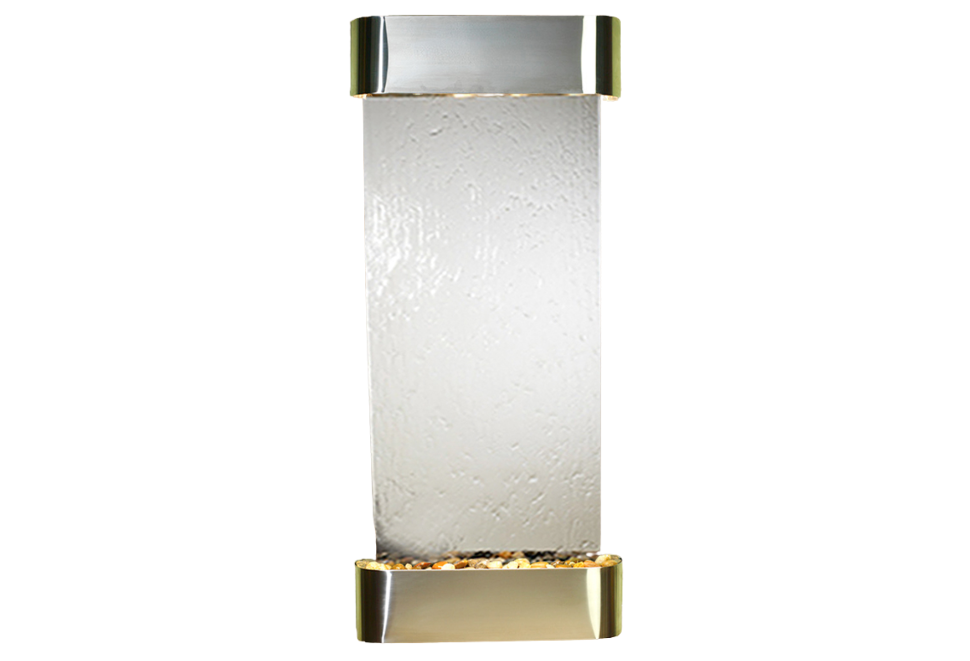 Inspiration Falls-Round-Stainless Steel-Silver Mirror