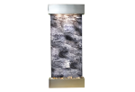 Inspiration Falls-Square-Stainless Steel-Black Spider Marble