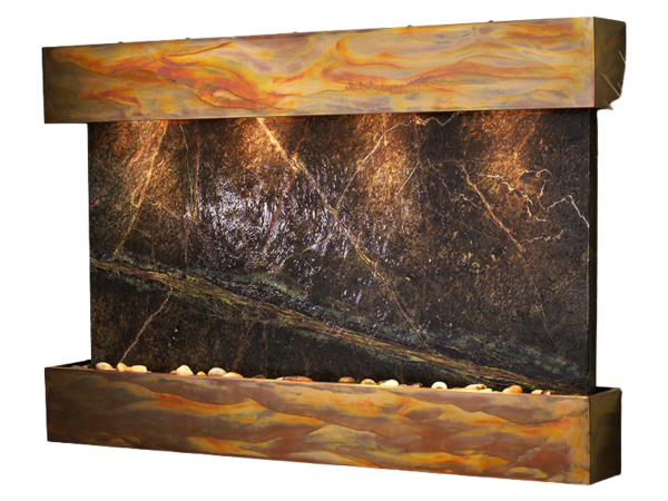 Sunrise Springs-Square-Rustic Copper-Green Marble