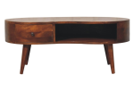 Large Chestnut Wave Coffee Table