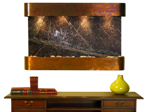 Sunrise Springs-Round-Rustic Copper-Green Marble