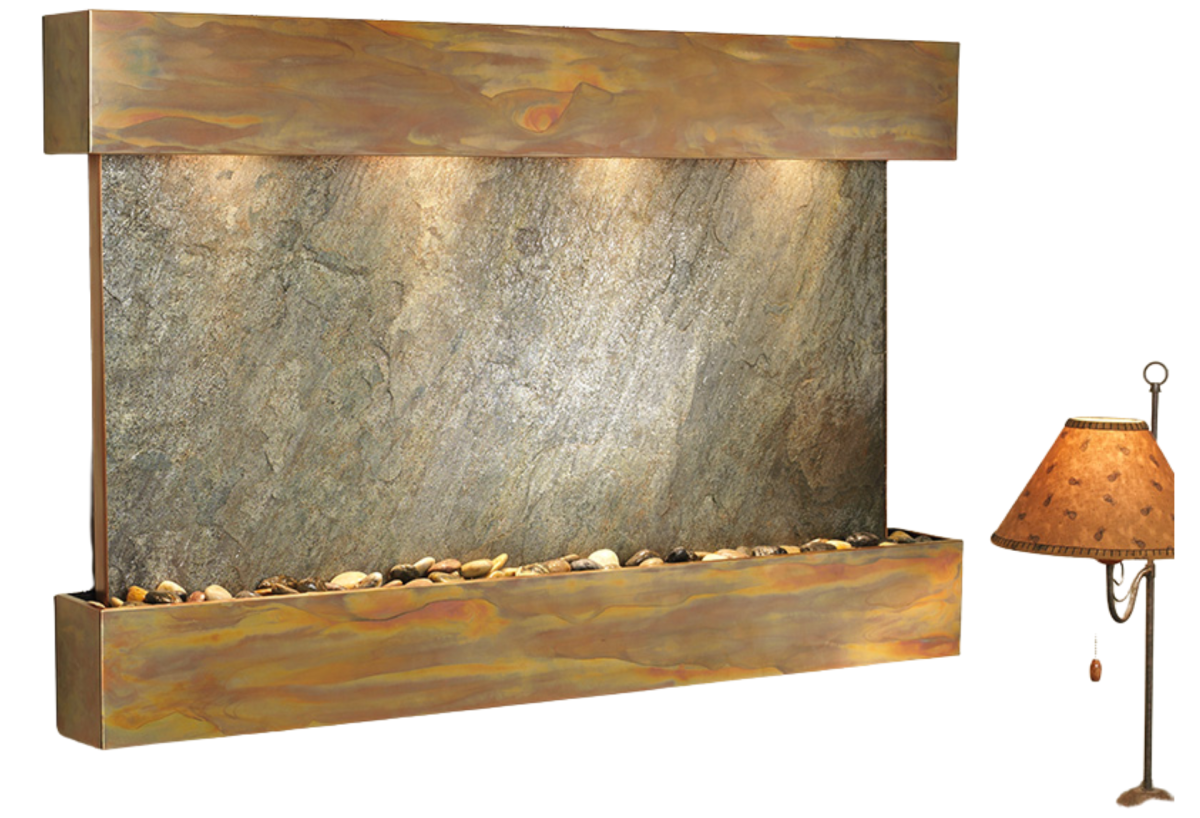 Sunrise Springs-Square-Rustic Copper-Green Featherstone