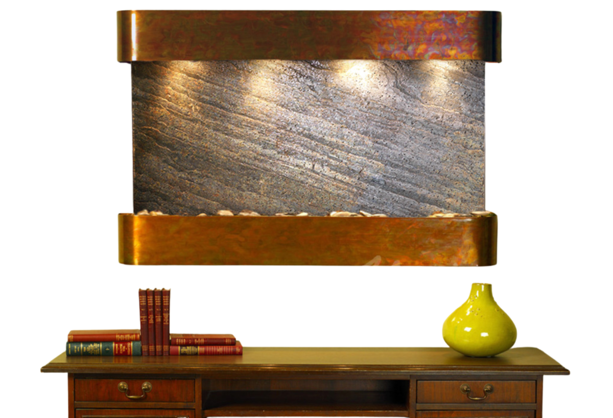 Sunrise Springs-Round-Rustic Copper-Green Featherstone