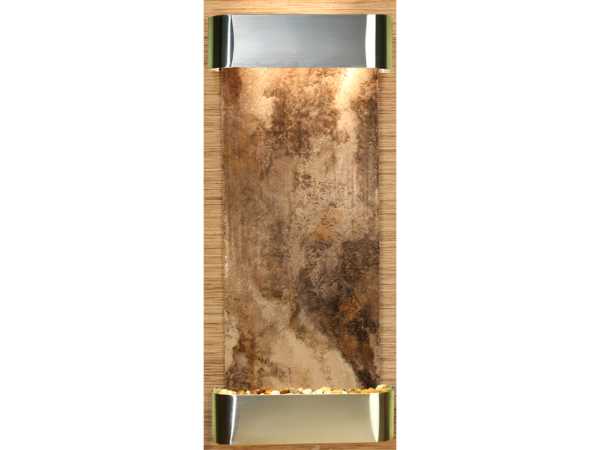 Inspiration Falls-Round-Stainless Steel-Magnifico Travertine