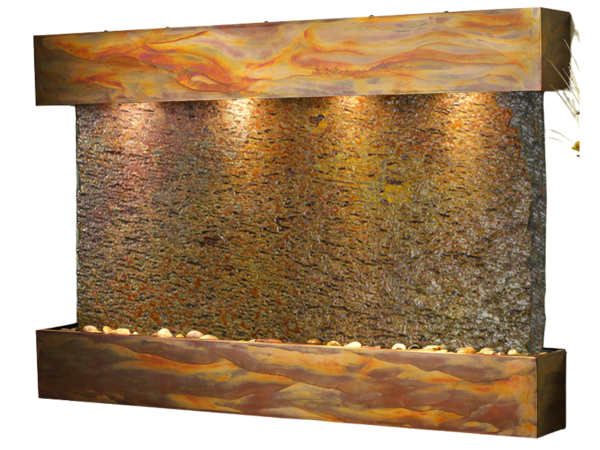 Sunrise Springs-Square-Rustic Copper-Multi-Color Natural Slate