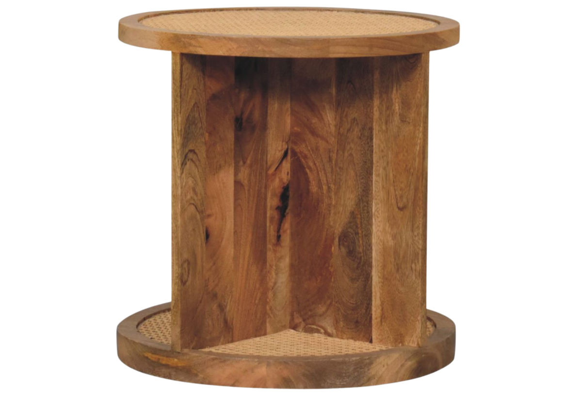 Close-knit Corner End Table