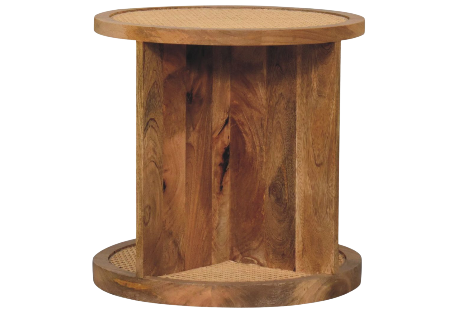 Close-knit Corner End Table