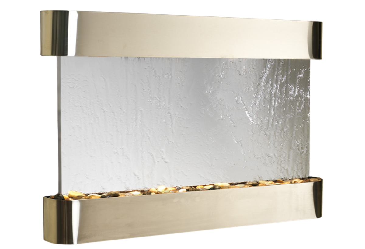 Sunrise Springs-Round-Stainless Steel-Silver Mirror