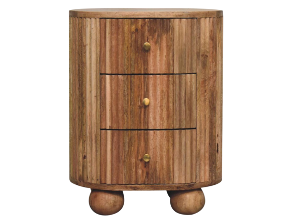 Soba Ball 3 Drawer Bedside