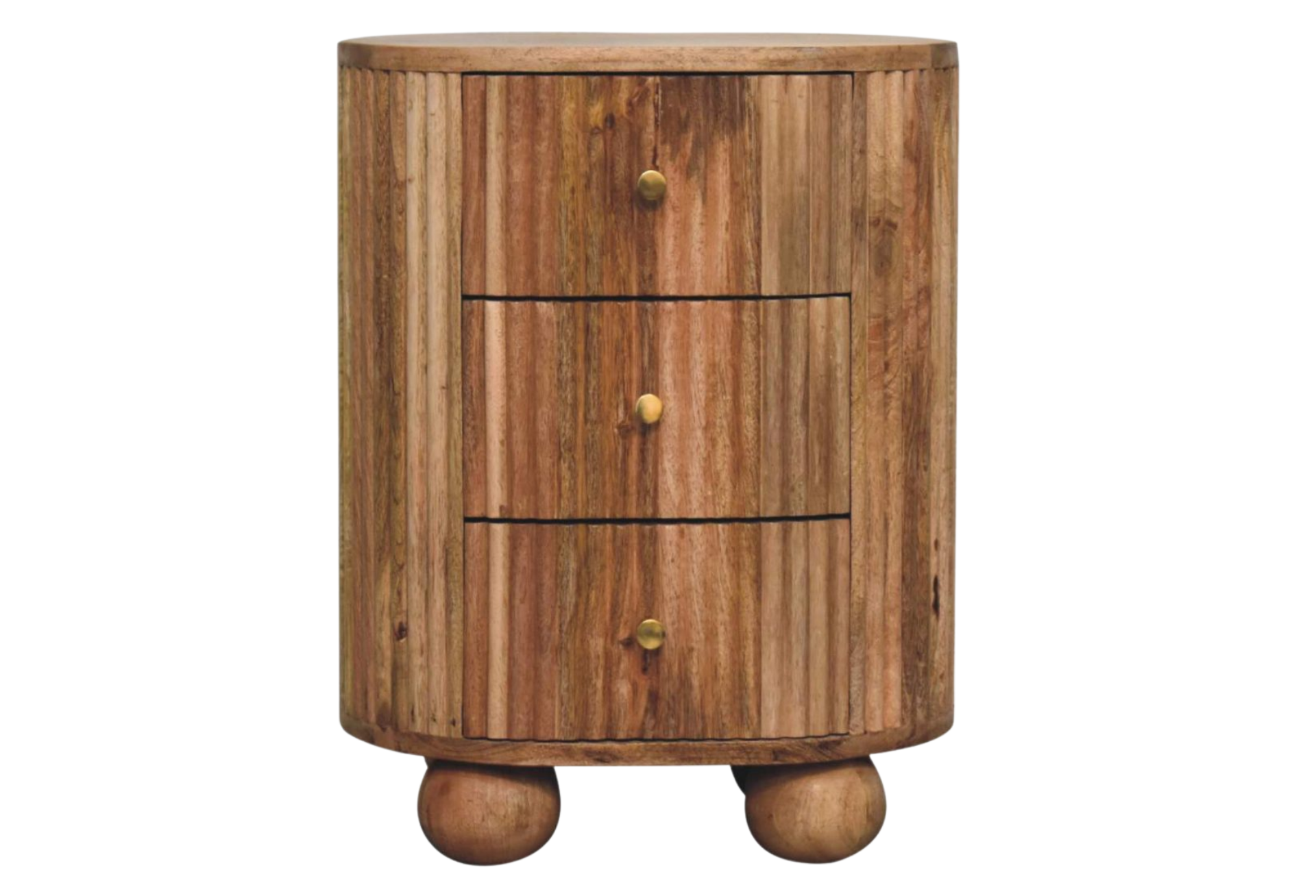 Soba Ball 3 Drawer Bedside