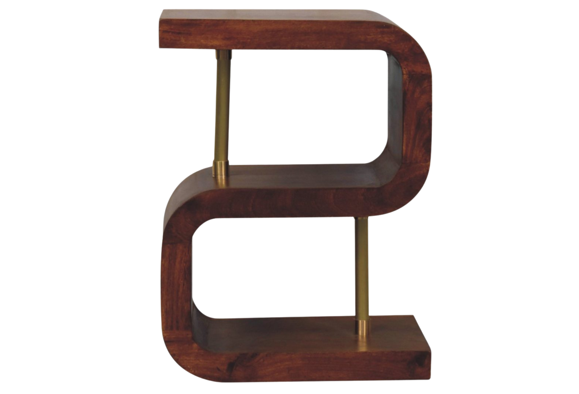 S-curve Brass Bedside