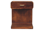 Chestnut T-Bar Rounded Bedside