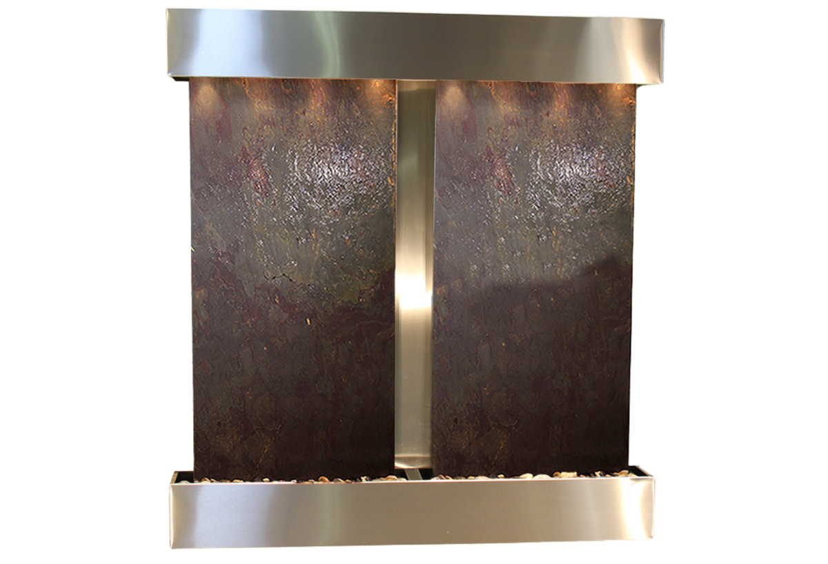 Aspen Falls-Square-Stainless Steel-Multi-Color Featherstone
