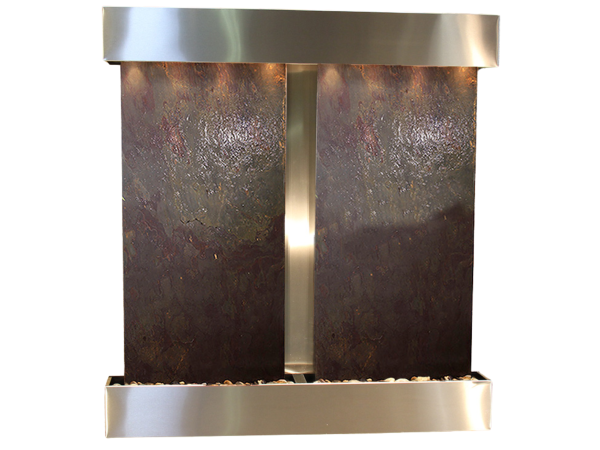 Aspen Falls-Square-Stainless Steel-Multi-Color Featherstone