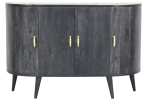 Ash Black T-Bar Quad Cabinet