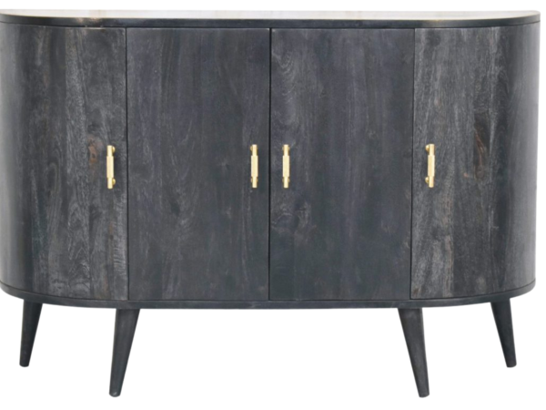 Ash Black T-Bar Quad Cabinet