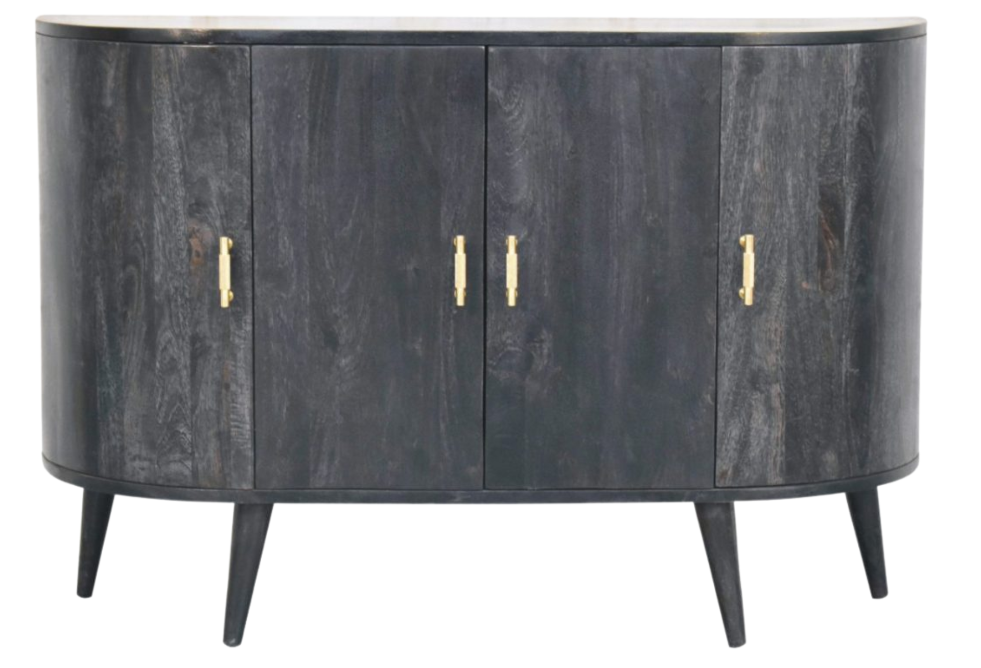 Ash Black T-Bar Quad Cabinet