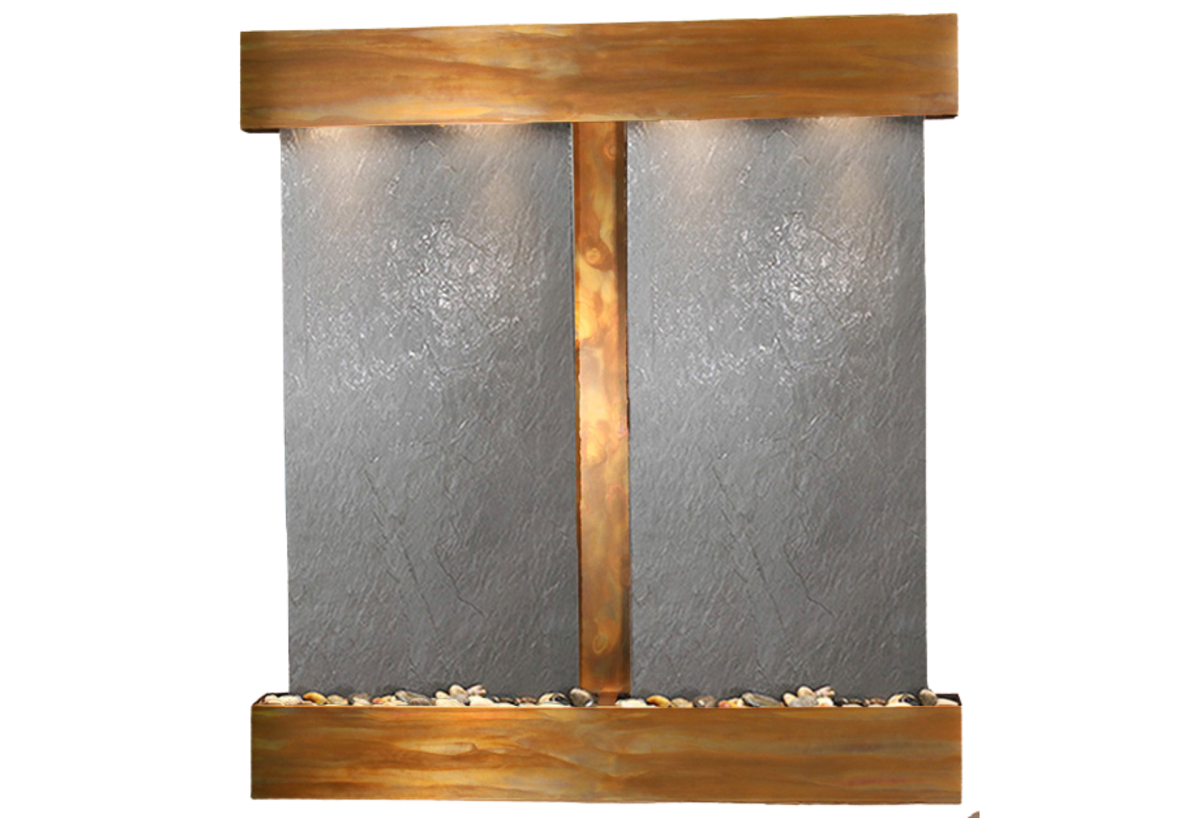 Aspen Falls-Square-Rustic Copper-Black Featherstone
