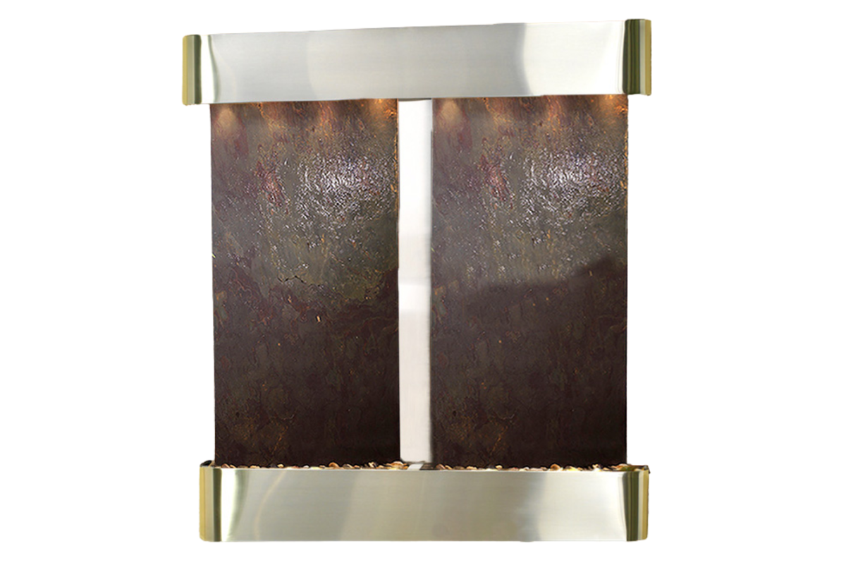 Aspen Falls-Round-Stainless Steel-Multi-Color Featherstone