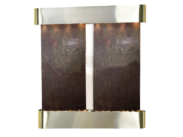 Aspen Falls-Round-Stainless Steel-Multi-Color Featherstone