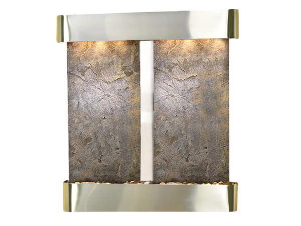 Aspen Falls-Round-Stainless Steel-Green Featherstone