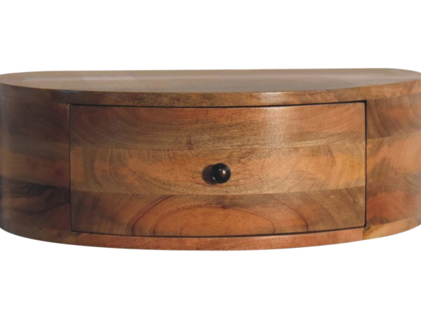 Large Wall Mounted Rounded Bedside