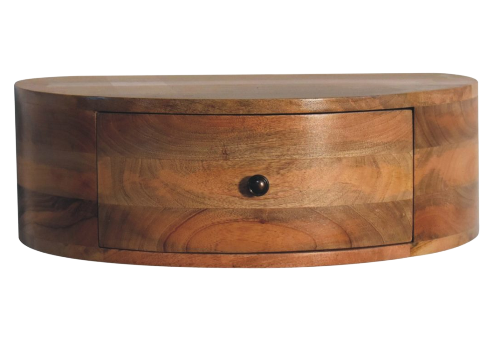 Large Wall Mounted Rounded Bedside