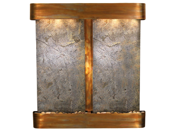 Aspen Falls-Round-Rustic Copper-Green Featherstone