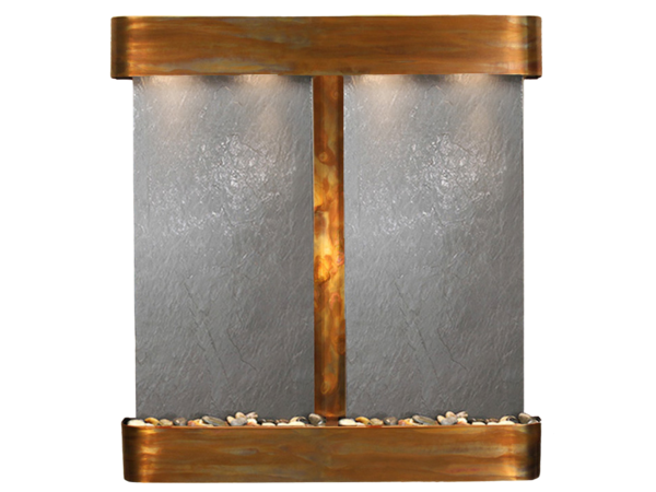 Aspen Falls-Round-Rustic Copper-Black Featherstone