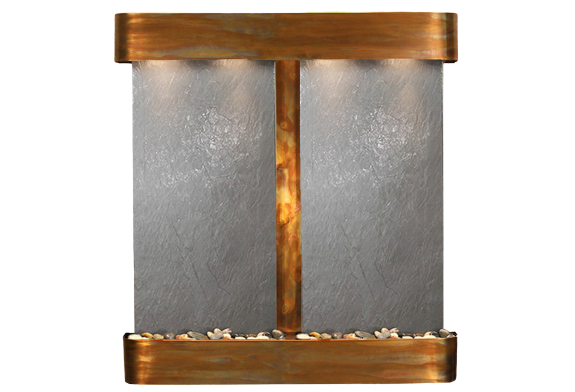 Aspen Falls-Round-Rustic Copper-Black Featherstone