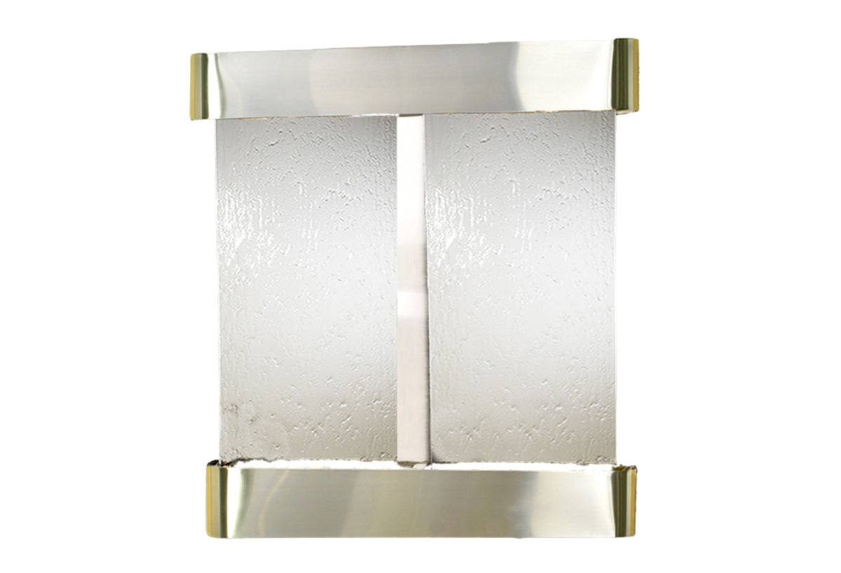 Aspen Falls-Round-Stainless Steel-Silver Mirror