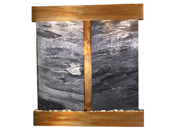 Aspen Falls-Square-Rustic Copper-Black Spider Marble