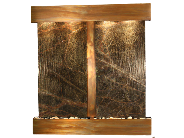 Aspen Falls-Square-Rustic Copper-Green Marble